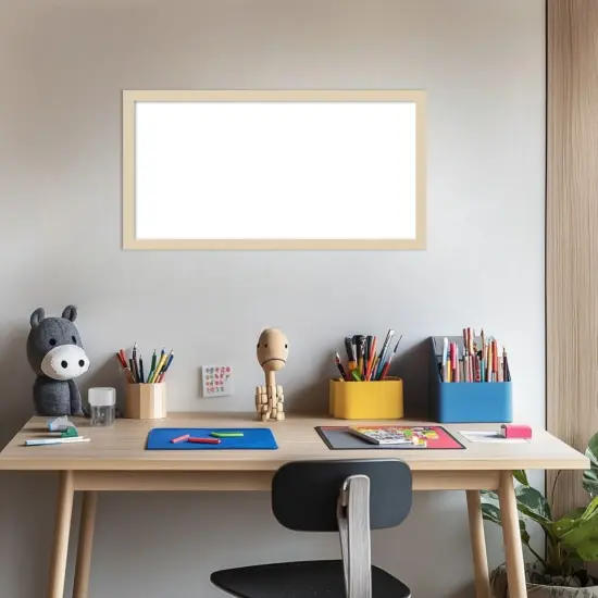 Svelte Framed Dry Erase Magnetic Board Natural {5}