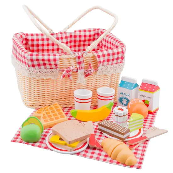 New Classic Toys Picnic Basket Set 27 pieces {1}