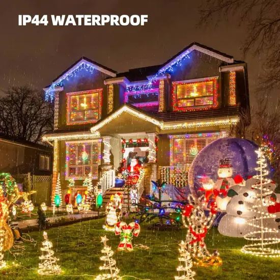 20FT 100 Count Incandescent Warm White Christmas Lights {4}