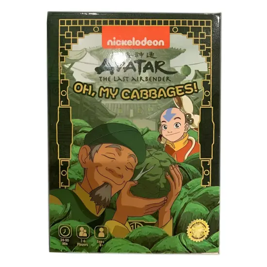 Nickelodeon Avatar The Last Airbender Oh, My Cabbages! Card Game {3}