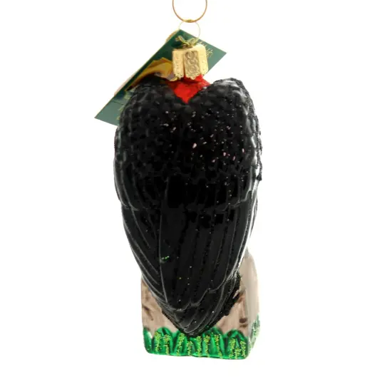 Old World Christmas 4.25 In Halloween Vulture Halloween Tree Ornament , Halloween Decor Tombstone Black {2}