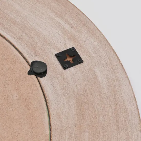 Rustic Farmhouse Style Handcarved Wooden Wall Mirror - 36" {6}