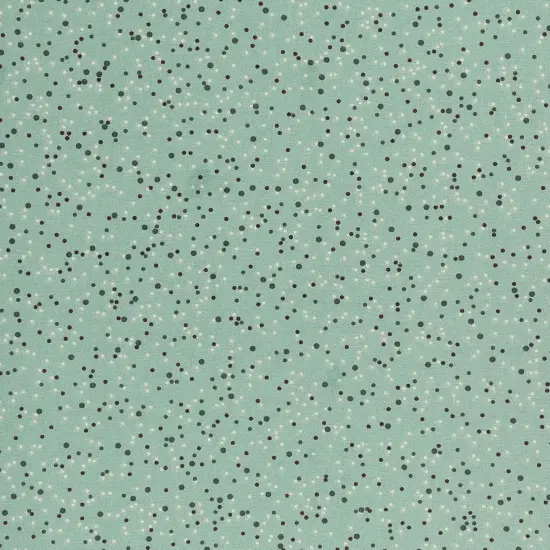 Mook Fabrics Dotted Cotton Fabric [108 in. Wide] - By The Yard Granite Green {1}