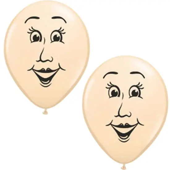 Woman's Face 16 Inch Latex Balloons {4}