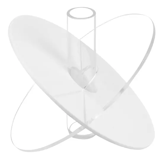 Lucite Butterfly Vase By Kinor Decor Black - Clear {3}