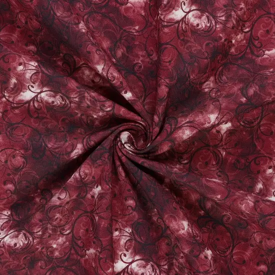 Mook Fabrics Elegance Cotton Fabric [45 in. Wide] - By The Yard Burgundy {2}