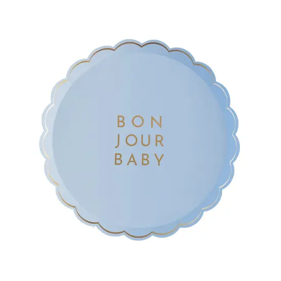 BONJOUR BABY SKY BLUE SMALL PLATES {1}