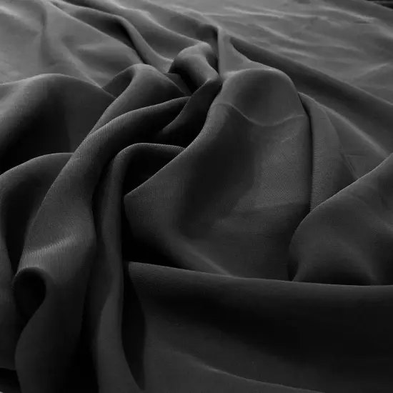 1 Yard Chiffon Fabric 60" Wide Lightweight Sheer Material 100% Polyester Bridal & Formal Wear Blue Lt. {5}