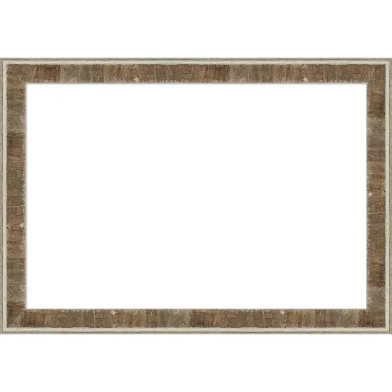 Farmhouse Brown Narrow Framed Dry Erase Magnetic Board {1}