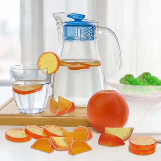 19 Pcs Artificial Fake Orange & Slices Blocks Set {5}