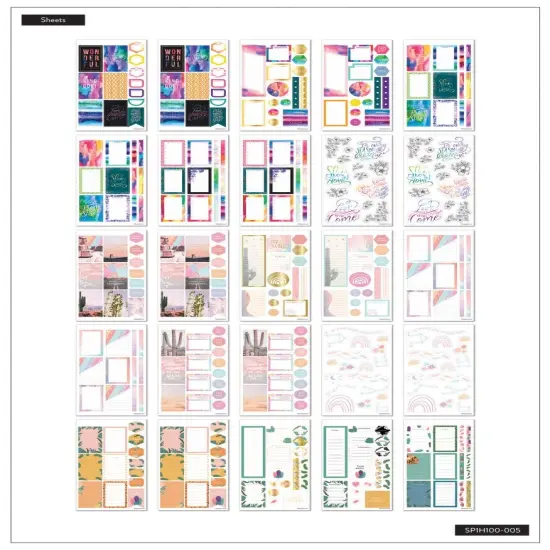 Happy Planner Sticker Pad 100/Sheets-All The Essentials 2,172/Pkg {6}