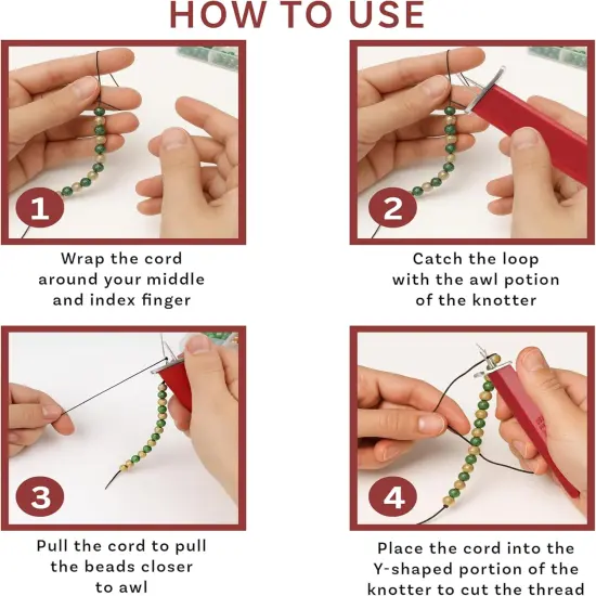 The Beadsmith EZ Knotting Tool, 6 Inches, Create Secure Knots, for Stringing Pearls and Other Beads {4}