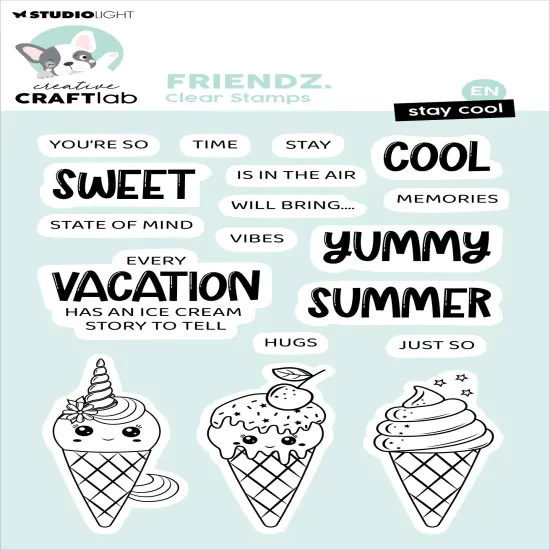 Studio Light Friendz Clear Stamps-Nr. 690, Stay Cool {1}