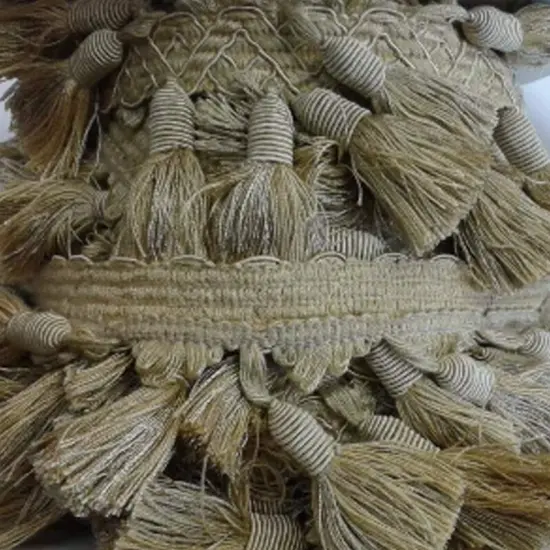 Light Gold Tassel Fringe Trim 3" Tassels By the Yard {6}