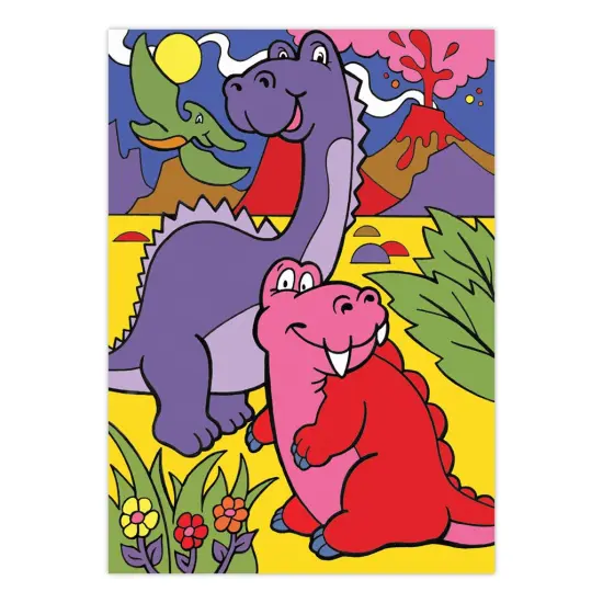 MFP11 | Painting by numbers&trade; Children's 10pc 8.75" x 11.75" Dinosaurs Painting Project {2}