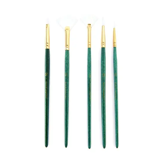 RSET-9141 | 5pc White Taklon Variety Brush Set {2}