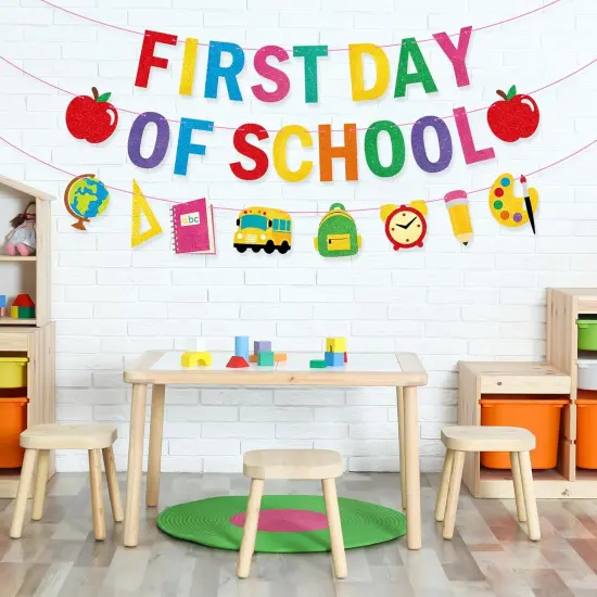 First Day Of School Banner Decor {1}