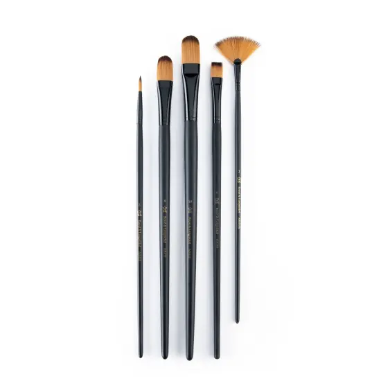 RSET-4303 | Essentials&trade; 5pc Gold Taklon Variety Brush Set 4303 {2}