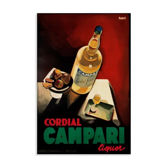 Stupell Industries Vintage Campari Wine Canvas Design by Marcus Jules {1}