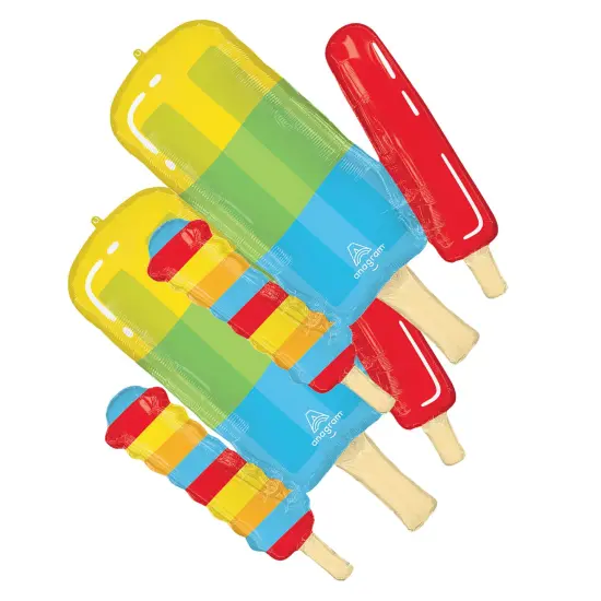 Anagram&reg; 34 Inch Pool Party Popsicle Foil Mylar Balloon {3}