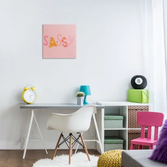 Stupell Industries Pink & Yellow Sassy Typography Canvas Design by Sazerelli Designs {8}