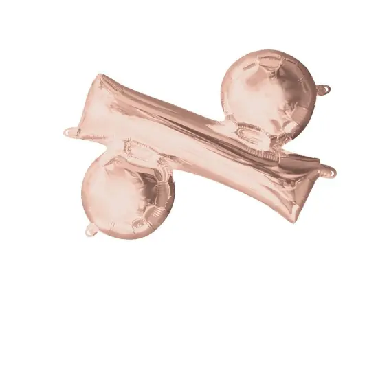 Anagram&reg; 16 Inch Symbol % Rose Gold Air Fill Only {3}