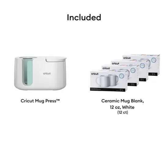 Cricut Mug Press Heat Press Machine with 12 Mugs Bundle {3}