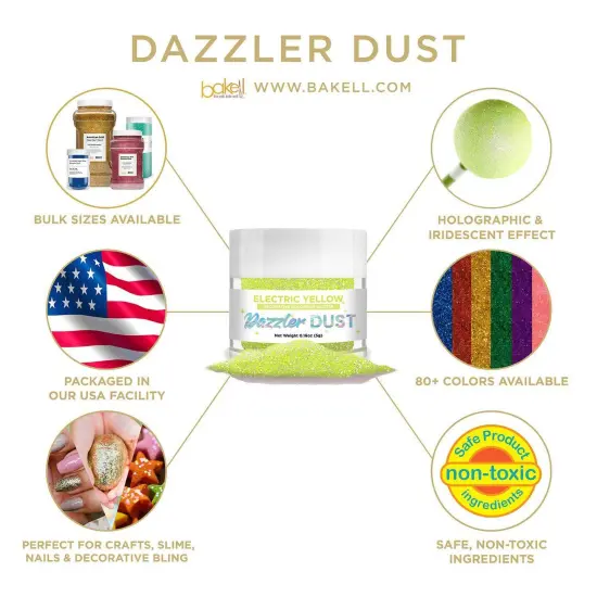 Electric Citrus Yellow Dazzler Dust&reg; 5 Gram Jar {4}