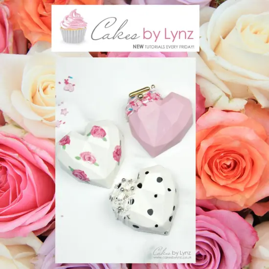 Geometric hearts Silicone Mold 8 Cavity {4}