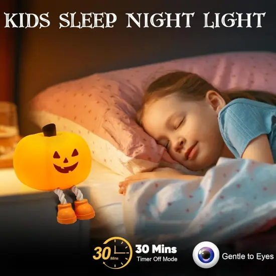 Pumpkin Night Light for Kids {5}