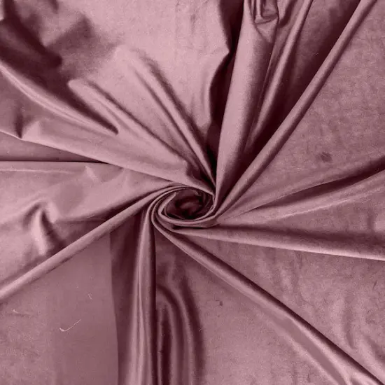 1 Yard Royale Velvet Fabric for Upholstery Drapery Home Decor Crafts 60 Inches Width Mauve Pink {1}