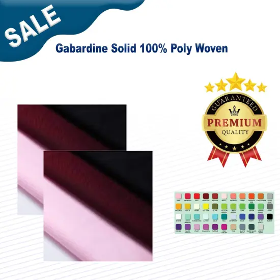 Gabardine Solid 100% Poly Woven Light Grape {2}