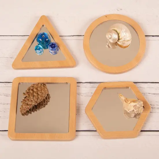 Yellow Door Little Looking Shape Mirrors - Set of 4 {5}