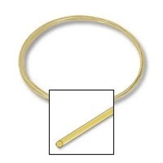 JewelrySupply 14K Yellow Gold Round Wire - 24 Gauge Soft - Professional Jewelry Making Wire {3}