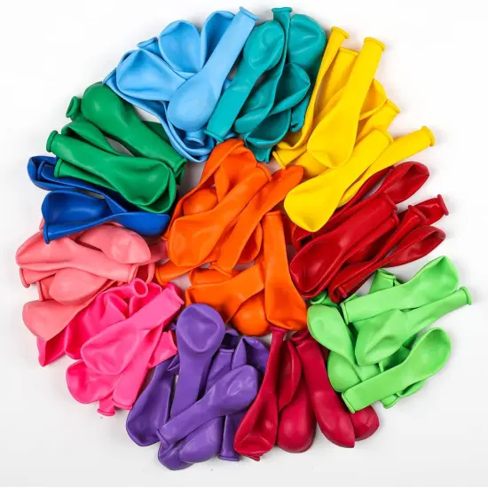 105pcs Colorful Balloons 12inch Rainbow Latex Balloons for Boys Girls Birthday Baby Shower Gender Reveal Wedding Decorations {2}