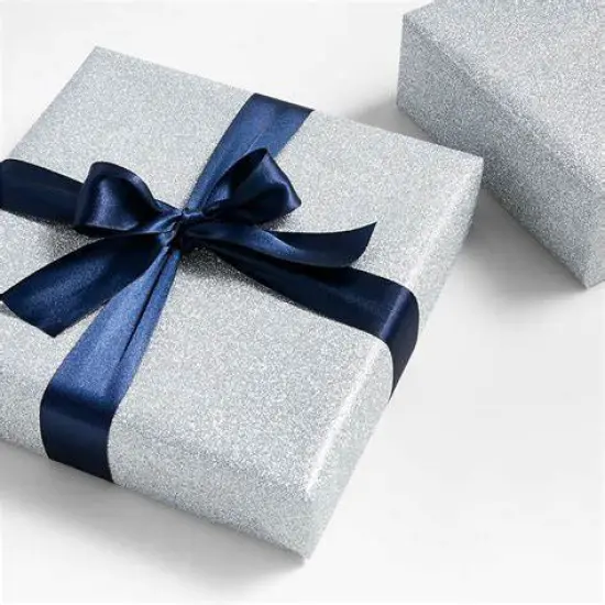 Best Creation Glitter Gift Wrap, 30 x 36-Inch Silver 2 ROLLS {5}