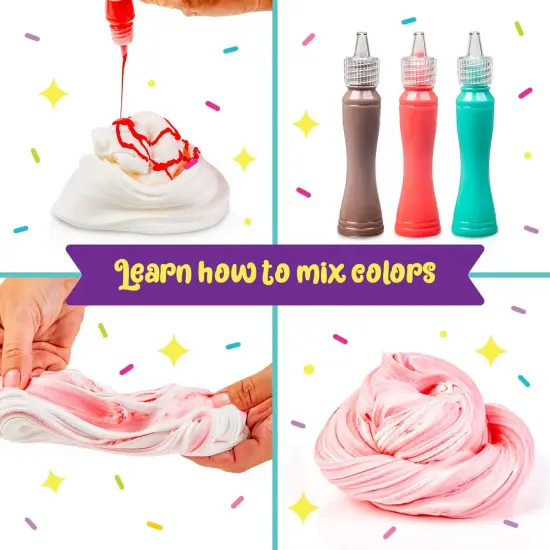 Ice Cream Slime Kit for Girls Playshop to Make Fun Pink & Sweet Slime Ice Cream/ Waffle Toys - Girl Gift Idea {4}