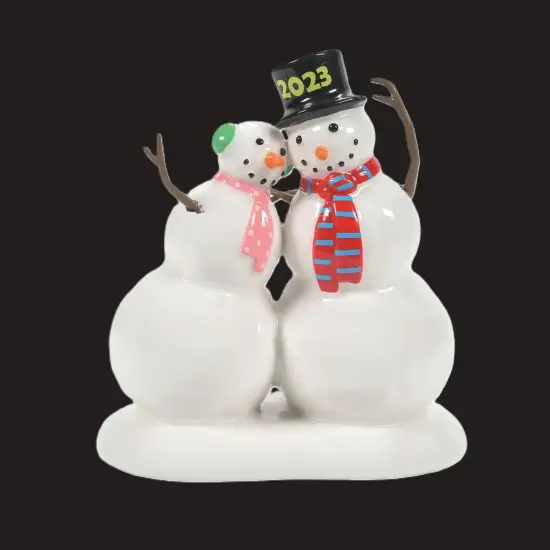 Department 56 Department 56 Village Accessories Lucky The Snowman, 2023 New Year's #6011455 White {3}