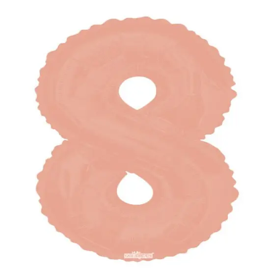 34" Numeral 8 Balloon - Rose Gold, 1ct {1}