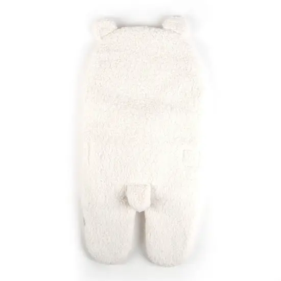 Tadpoles Super Soft Plush Sherpa Swaddle Wrap - Ivory | 100% Microfiber Plush Polyester Sherpa | Soft, Smooth & Durable | Fits Babies 0-12 Months | Ideal for Use in a Stroller, Car Seat or Crib {2}