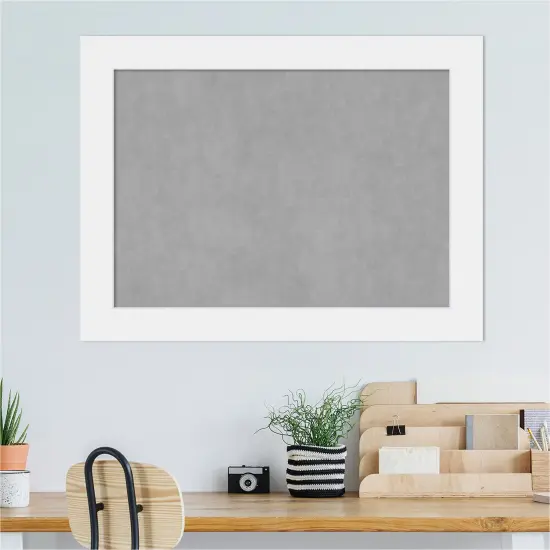 Corvino Wood Framed Magnetic Board Corvino White {5}