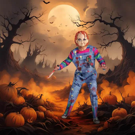 Childs Play Deluxe Chucky Adult Costume {7}