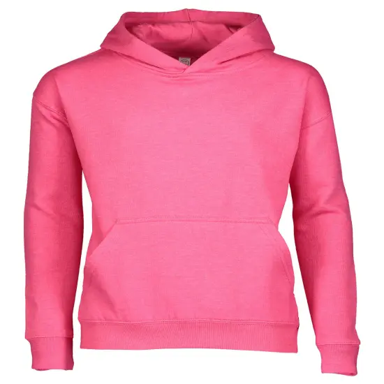 LAT&reg; Youth Pullover Fleece Hoodie VINTAGE HOT PINK {1}