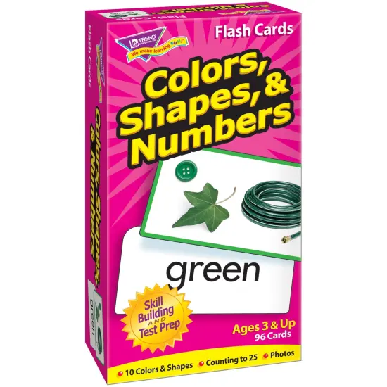 Colors, Shapes, & Numbers Skill Drill Flash Cards {1}
