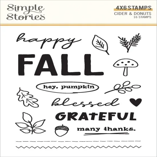 Cider & Donuts Clear Stamps-Photopolymer {1}