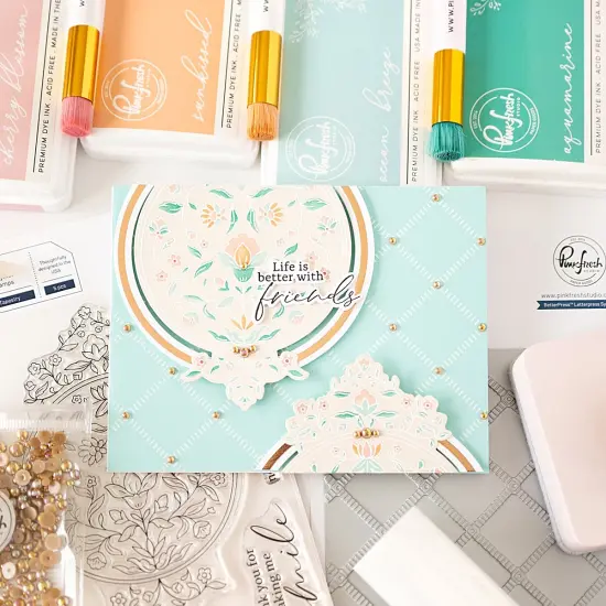 Pinkfresh Studio Press Plate-Garden Tapestry {5}