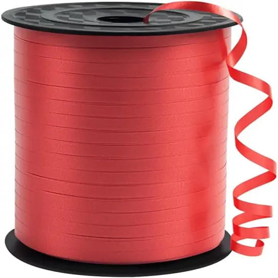 Premium Red Curling Ribbon, 1/5" Wide x 500 Yards Christmas Curling Ribbons for Gift Wrapping {1}