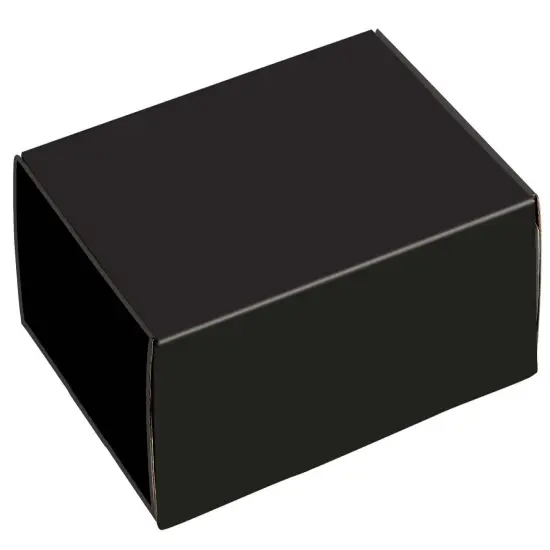 Pack/6: Black Decorative Mailer - 9 x 9 x 4" {1}