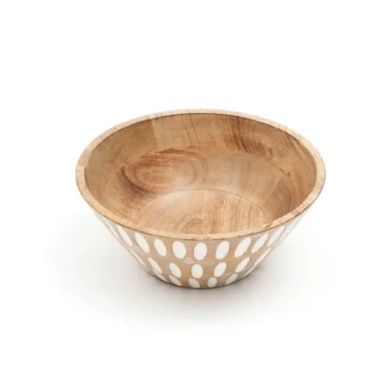 Decorative And Functional Handmade Mango Wood Bowl {2}
