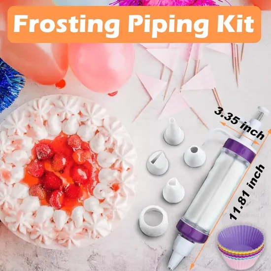 Dessert Decorating Syringe Set, Icing Piping Kit {6}